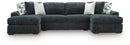 Midnight-Madness Double Chaise 3-Piece Sectional - 5th Ave Furniture