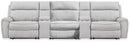Social Pointe Reclining Sectional with Storage Consoles - 5th Ave Furniture