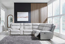 Social Pointe Reclining Sectional with Storage Consoles - 5th Ave Furniture