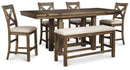 Moriville Counter Height Dining Set - 5th Ave Furniture