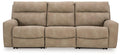 Next-Gen DuraPella Performance Fabric 3-Piece Dual Power Reclining Modular Sofa