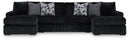 Midnight-Madness Sectional with Chaise - 5th Ave Furniture