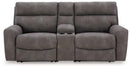 Next-Gen DuraPella Power Reclining Sectional Loveseat with Console - 5th Ave Furniture