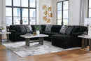 Midnight-Madness Sectional with Chaise - 5th Ave Furniture