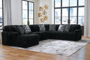 Midnight-Madness Sectional with Chaise - 5th Ave Furniture