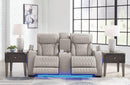 Boyington Power Reclining Loveseat with Console - 5th Ave Furniture