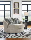 Calnita Oversized Swivel Accent Chair - 5th Ave Furniture