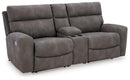 Next-Gen DuraPella Power Reclining Sectional Loveseat with Console - 5th Ave Furniture