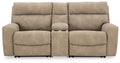 Next-Gen DuraPella Power Reclining Sectional Loveseat with Console - 5th Ave Furniture