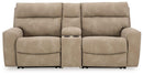 Next-Gen DuraPella Power Reclining Sectional Loveseat with Console - 5th Ave Furniture