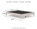 Socalle Bed and Mattress Set - 5th Ave Furniture