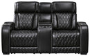 Boyington Power Reclining Loveseat with Console - 5th Ave Furniture