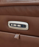 Healy Pier Power Reclining Loveseat with Console - 5th Ave Furniture