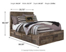 Derekson Youth Bed with 6 Storage Drawers - 5th Ave Furniture
