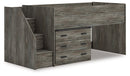 Frandern Loft Bed with Drawer Storage - 5th Ave Furniture