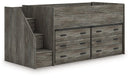 Frandern Loft Bed with Drawer Storage - 5th Ave Furniture