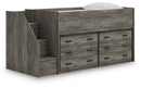 Frandern Loft Bed with Drawer Storage - 5th Ave Furniture