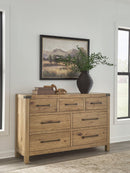 Ridgester Dresser and Mirror - 5th Ave Furniture