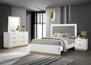 Caraway 4 Pc & Pc E.King, Cal.King, & Queen Bedroom Set Black & White image