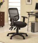 Rollo Adjustable Height Office Chair Black - 5th Ave Furniture