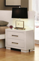 Jessica Nightstand Panels White (Set of 2) - 5th Ave Furniture