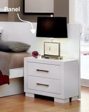 Jessica Nightstand Panels White (Set of 2) - 5th Ave Furniture