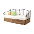 Grover Twin Metal Daybed Black - 5th Ave Furniture