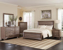 Kauffman California King, E.king, & Queen Panel Bed Washed Taupe - 5th Ave Furniture