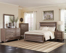 Kauffman California King, E.king, & Queen Panel Bed Washed Taupe - 5th Ave Furniture
