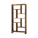 Delwin 10-shelf Bookcase Antique Nutmeg - 5th Ave Furniture