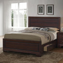 Kauffman California King, Eastren King, & Queen Panel Bed Dark Cocoa - 5th Ave Furniture