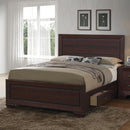Kauffman California King, Eastren King, & Queen Panel Bed Dark Cocoa - 5th Ave Furniture