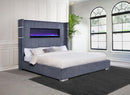 Tisdall California King, E.King & Queen Bed Grey, Black & Queen