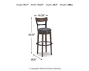Caitbrook Bar Height Bar Stool - 5th Ave Furniture