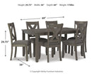 Caitbrook Dining Table and Chairs (Set of 7) - 5th Ave Furniture