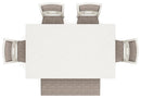 Erinberg Dining Table and 4 Chairs and Bench (Set of 6) - 5th Ave Furniture