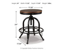 Valebeck Counter Height Bar Stool - 5th Ave Furniture