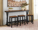 Wildenauer Counter Height Dining Table and 3 Barstools Set - 5th Ave Furniture