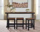 Wildenauer Counter Height Dining Table and 3 Barstools Set - 5th Ave Furniture