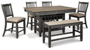 Tyler Creek Counter Height Dining Set - 5th Ave Furniture