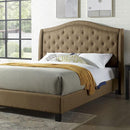 Carly Cal.King, E.King, Full, & Queen Bed Grey & Brown - 5th Ave Furniture