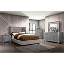 Cayla Cal.King, E.King, & Queen Bed Silver & Grey - 5th Ave Furniture