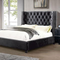 Cayla Cal.King, E.King, & Queen Bed Silver & Grey - 5th Ave Furniture
