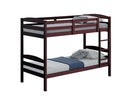 Finsbury Twin Twin Bunk Bed Espresso, Grey & White