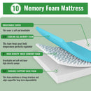 Coreopsis 10" Twin Memory Foam Wave Comfort - 5th Ave Furniture