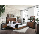 Fulton Dark Oak/Dark Walnut Mirror - 5th Ave Furniture