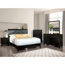 Enrico Full Queen Bed Brown, Black, & Cherry - 5th Ave Furniture