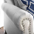 Giovanni Beige/Blue Sofa - 5th Ave Furniture