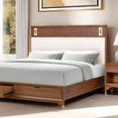 Hepburne E.King & Queen Bed With Storage & Without Storage - 5th Ave Furniture