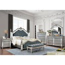 Azha Silver/Gray Cal.King & Queen Bed
